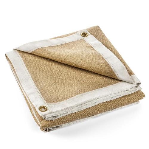 Vermiculite coated fiberglass welding blanket for high temperature welding fire protection